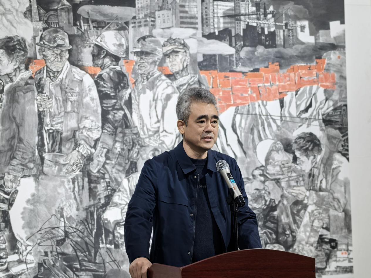 2安徽省书画院党支部书记、副院长陈明哲致辞