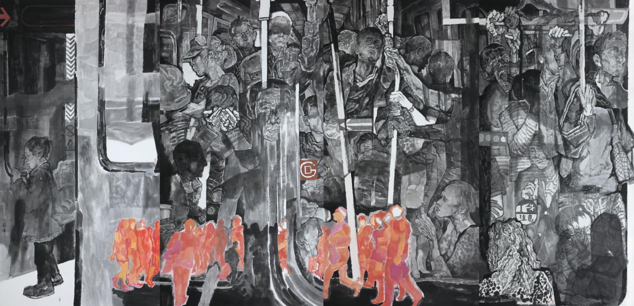 1《初夏的记忆》 高200cm宽400cm 2022年 