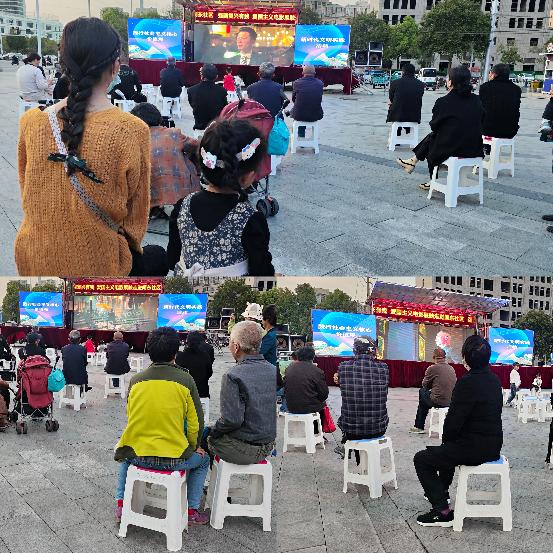 “强国复兴有我”爱国主义电影展映走进闸东社区