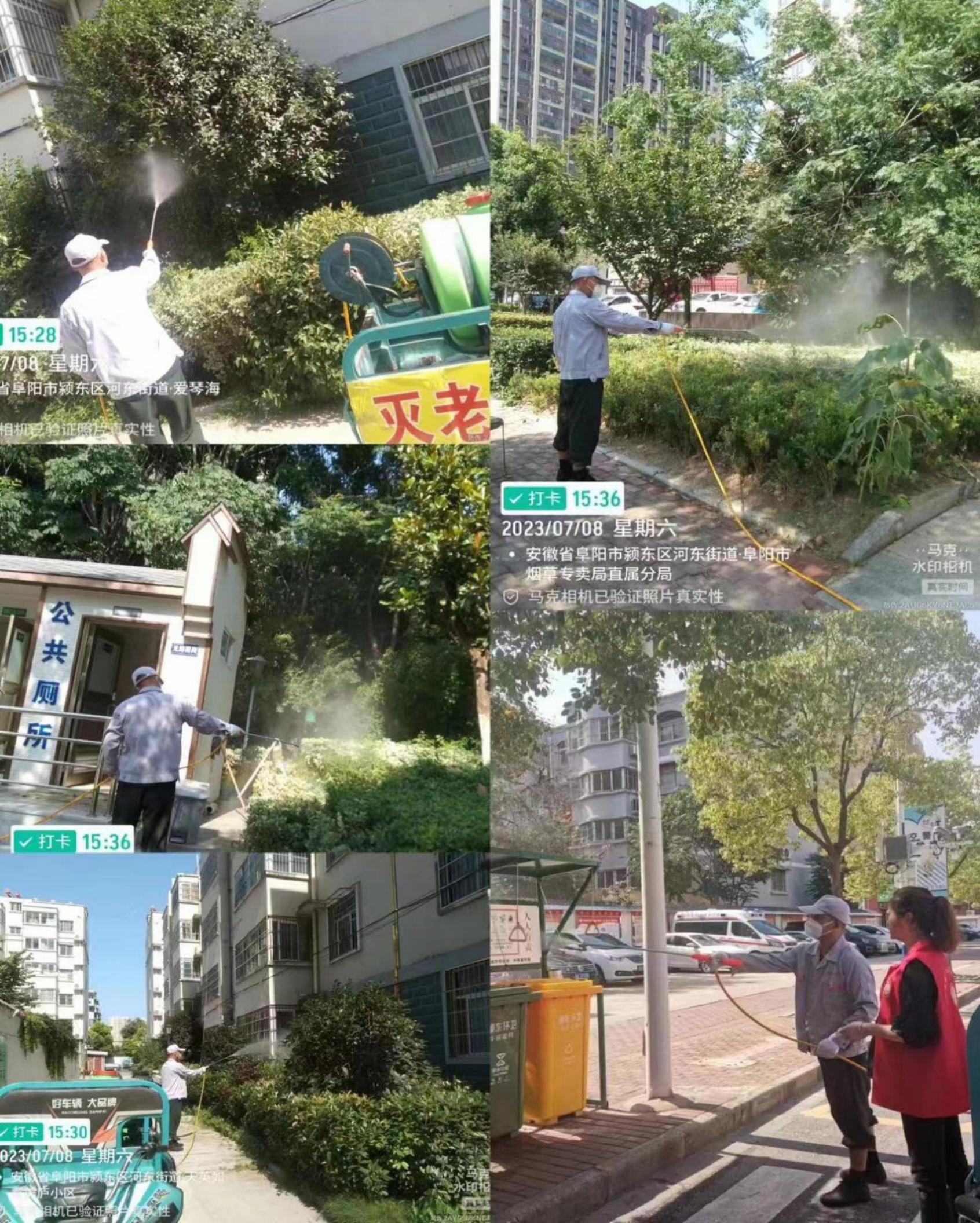 河东街道开展“除四害”夏季消杀行动