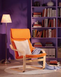 A chair in front of a book shelf&#xA;&#xA;Description automatically generated with medium confidence
