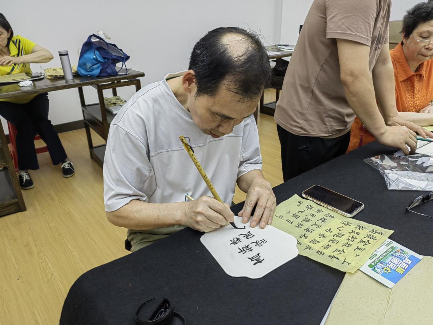 2023年6月8日9：30—11：00韩墨书法公益班第二期暨老有所学 (10)