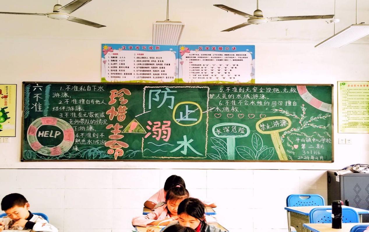防溺水黑板报301