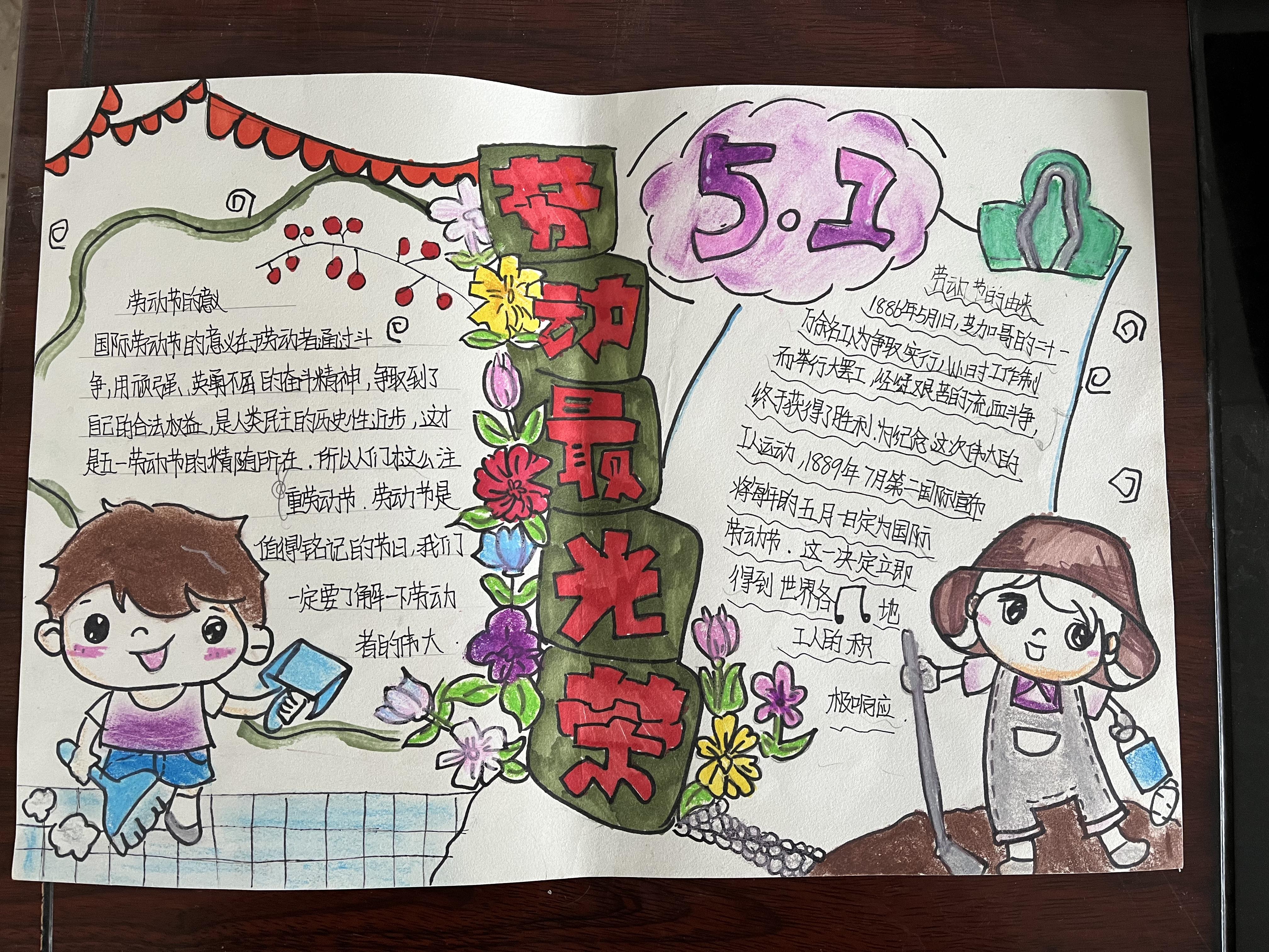 五一劳动节手抄报