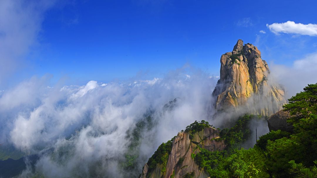 天柱山云海 宫相恩摄（云涌天柱峰）_结果